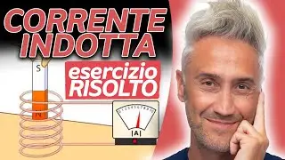 Esercizio Risolto Fisica CORRENTE INDOTTA | Forza Elettromotrice Indotta - Fem Indotta