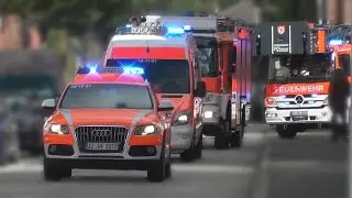 Abschlussübung Feuerwehr Itzehoe [Neufahrzeuge, 3 Perspektiven & Bullhorn]