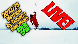 Nipissing Ice Thickness Final Sock Spin