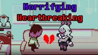Леденящий душу психологический хоррор от Deltarune | Анализ странного маршрута Deltarune