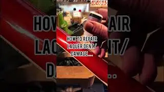 How to repair a lacquer Damage/ Dent/ Chip in GuitarNeck #shorts #guitar #skills #craft #luthier