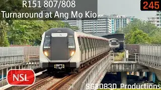 [SMRT][BSH Downroute; AMK Turnaround] ALS R151 [807/808] - Turnaround at NS16 Ang Mo Kio (NSL)(DNB)