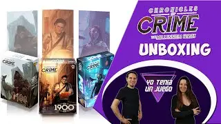 Crónicas del Crimen | Unboxing | 1400 - 1900 - 2400 | Juego de mesa | Español | De qué va 🎲