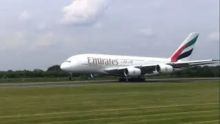 Plane spotting at Manchester airport (south side) departures