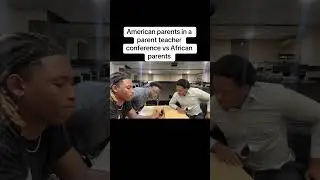 American parents in a parent teacher conference vs African parents