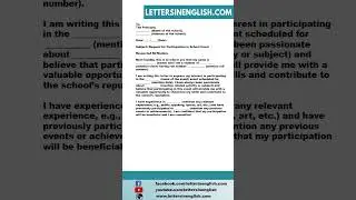 Request Letter for School Event Participation -  Letter Requesting for Participation in School Event