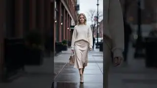 Soft Knit Elegance 🤍 | Winter Chic Outfit Idea | Fashion Shorts #ootd