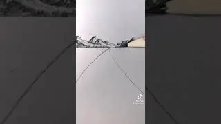 How to draw a beautiful road art | Drawing road tutorial (TikTok) #Shorts