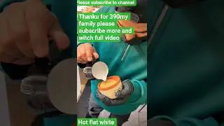 how make sample flat white #shortvideo #coffeeart #baristadaily #coffee #coffeedecoration