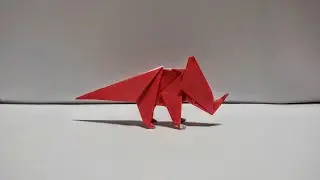 Origami Dinosaur Brachyceratops Easy - How To Make A Paper Dinosaur Brachyceratops Easy Step By Step
