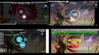 Osu!lazer,Opsu!,Osu!droid,beat;beat map 'Rubia'.