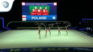 Poland - 2019 Rhythmic Gymnastics Europeans, junior groups 5 ribbons qualification