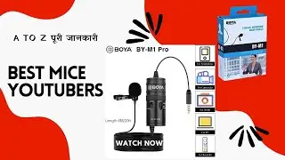 Best Mice For Youtube Video | BOYA BY M1 Lavalier Microphone Unboxing