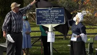 Historical markers unveiled in Stephentown, NY on November 7, 2020.