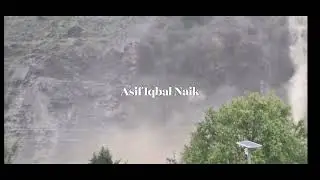 Massive landslide opposite Gatha Fish Pond Park in Bhaderwah. Watch live visuals captured in camera