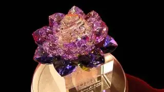 Swarovski Crystal Lotus Flower Purple