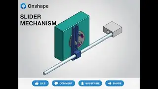 CAD Tutorial - circular disk (the crank) into the linear, reciprocating motion