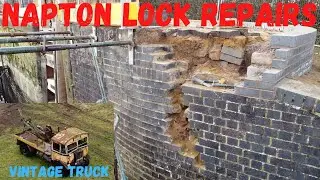 Narrowboat Lock Repairs | Vintage Recovery Truck | Fallen Pylons | Folly Inn Napton | AEC Matador
