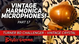 Vintage Blues Harmonica Microphones pt.17 Hot Blues Harp Mic - Turner Challenger BD w/Crystal vm1084