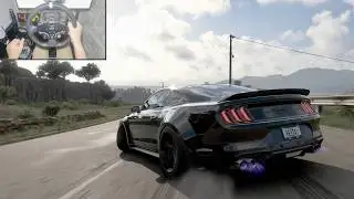 Ford Mustang DD Forza Horizon 5 Drift Build | Moza R3 Gameplay