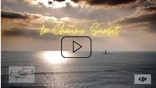 La chaume sunset 4k drone