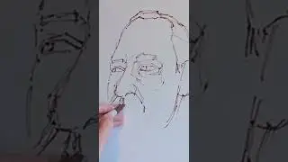 Sharpie portrait drawing part 6