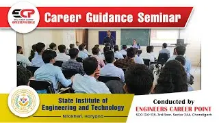 Career Guidance Seminar Conducted by ECP @SIET Nilokheri, Haryana