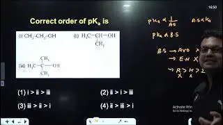 BASIC STRENGTH || ALCOHOLS || pKa VALUE