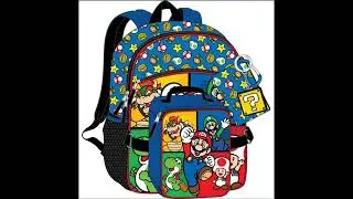 Super Mario Bros. Icons Backpack 5-Piece Set
