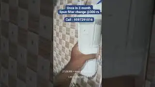 Spun filter change once in 2-3 months 2.7 Million views in Facebook