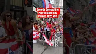 Crowds at Puerto Rican Day Parade 2025 #newyorkcity #nyc #puertorico #parade #newyork