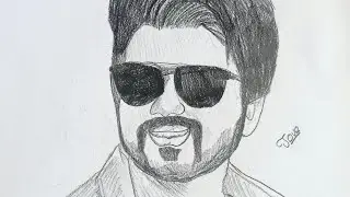 #Thalapathyvijay drawing in #master as JD
