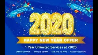 Jio 2020 Happy New Year Offer(Explain)