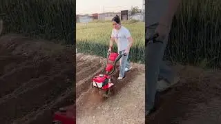 Mini Tiller Machine in Action | Powerful Farming Tool for Easy Soil Preparation part 927
