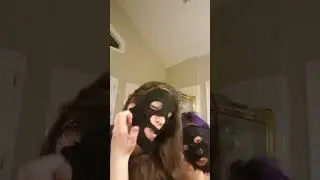 It's Like Wearing Skin! Charcoal Mask Activated! #blueyedninja #beautymask #charcalmask #funny