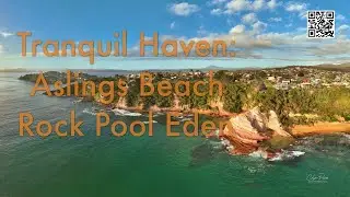 Tranquil Haven: Aslings Beach Rock Pool Eden NSW 3 Feb 2024 by drone
