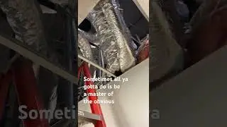 Disconnected return duct, don&rsquo;t rush visual checks! #hvacr
