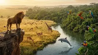Animals in Nature 🐾 Epic Wildlife Compilation  Relaxing Nature Sounds & Scenic Landscapes (4K)
