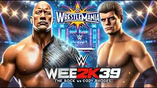 WWE 2K24 WM39 THE ROCK VS CODY