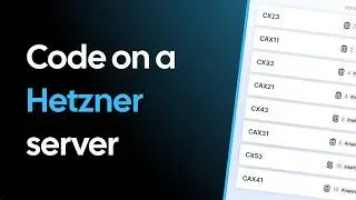 How to Set Up a Hetzner Server for Coding