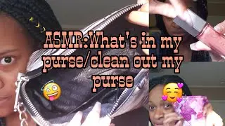 ASMR:what's in my purse/clean out my purse