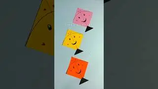 Easy Kite 🪁 Making Idea | Makar Sankranti craft idea | How to make a kite #kite #craft #shorts