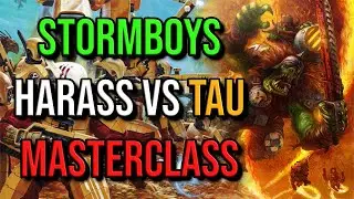 Мастер-класс по преследованию Stormboyz &ndash; Орки калечат огненных воинов Тау #dawnofwardefinitiveed...