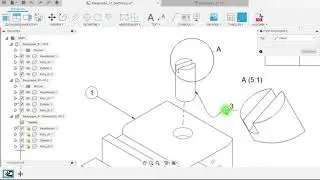 Autodesk Fusion 360: Zeichnungsbefehl POSITIONSNUMMERN