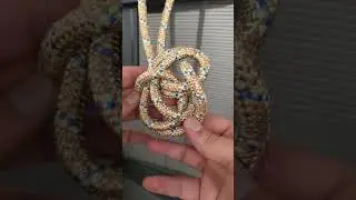 Bowline on a bight knot | Fast & easy rescue loop tutorial #shorts