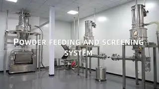 Powder feeding and screening system