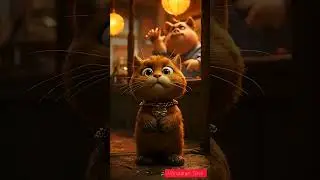 Ai animation cat and the pig #3danimation #funny #aicatvideo