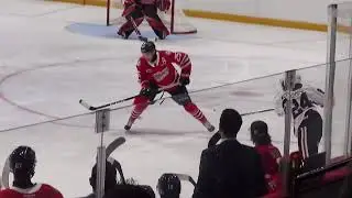 Declan Waddick of the Niagara IceDogs in a Exhibition Game against the Oshawa Generals