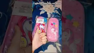 I gift to my sister cute pouch/#study #student #trending #1million #stationery