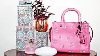 Coach Rogue 25 Pink Floral Bow | BAG REVIEW | Mod shots | Details | Up Close | Coach 26836